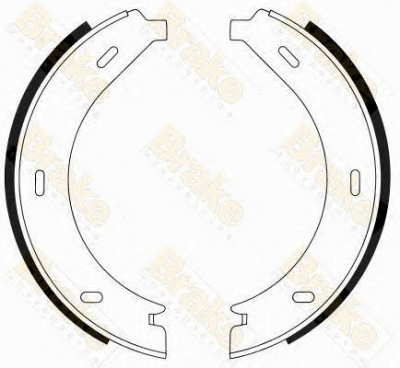 BRAKE ENGINEERING sh2489 -  Комплект тормозных колодок, стояночная тормозная система